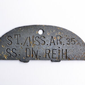 SS-Div. "Reich" id tag from Czechia