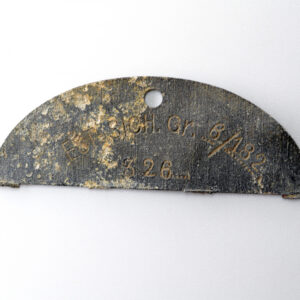 Estn.Sich.Gr. 182 id tag from Estonia