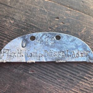 Luftwaffe id tag from Russia - Dusseldorf