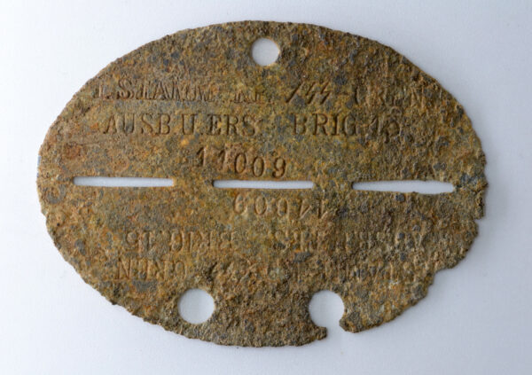 Latvian SS id tag from Kurland